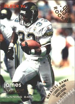 James Stewart Jacksonville Jaguars 1996 Fleer NFL #65